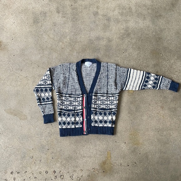 THOM BROWNE WOMENS CARDIGAN SZ 4